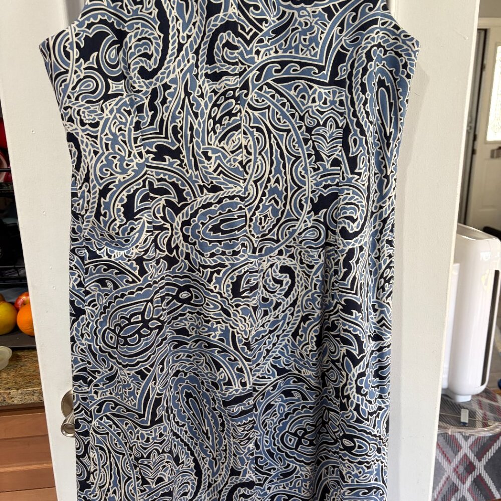NWT Vineyard Vines Abbey Dress Nautical Paisley Sz10 Travel Wedding Summer Beach - Picture 8 of 8